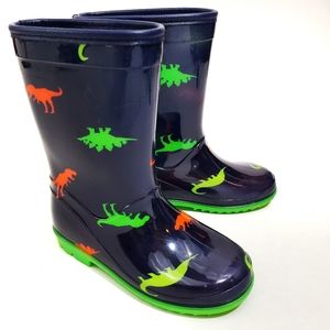 Carter's Kids Rain Boots Dinosaur Pattern